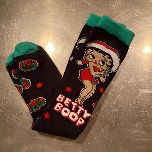 Betty Boop Christmas socks